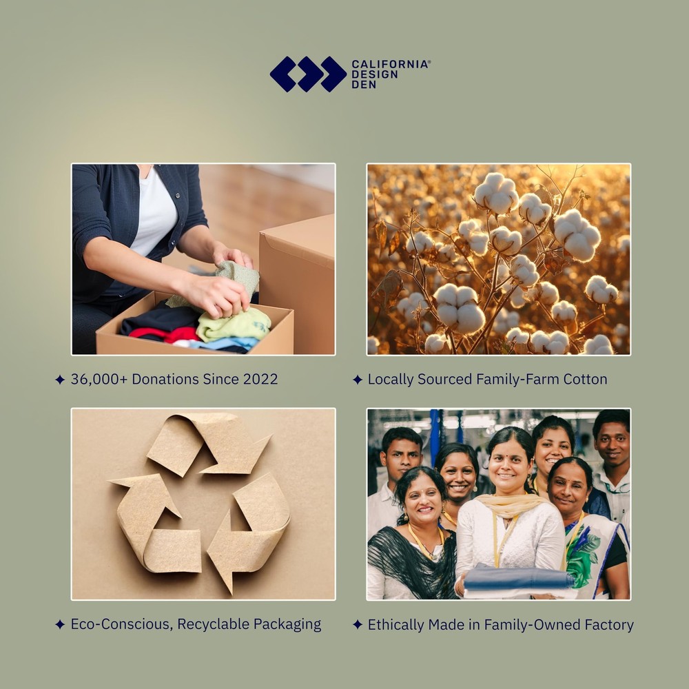 Soft & Silky 500 Thread Count 100% Cotton is Cool & Smooth, 2 White Standard ...