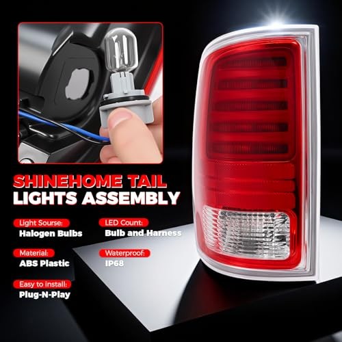 Ram LED Tail Light Assembly Compatible with 2013 2014 2015 Left Driver Side