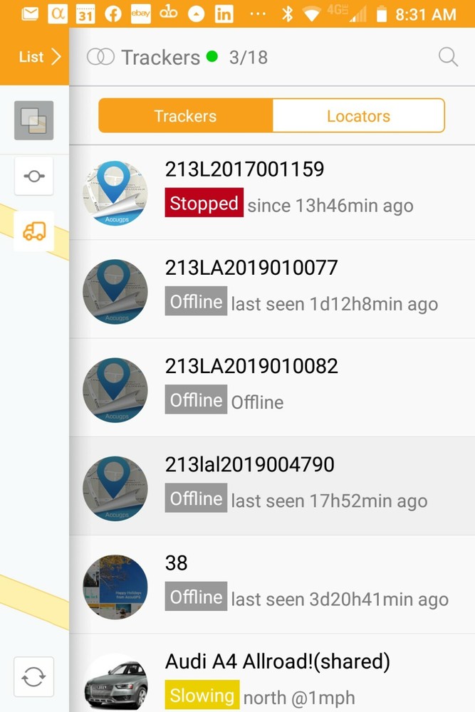 OBD II Smart GPS Tracker with one year subscription