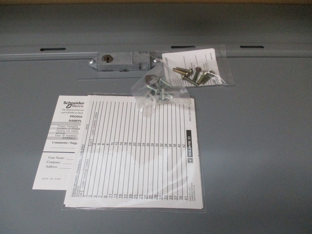 SQUARE D NC38F, FLUSH FRONT, PANELBOARD COVER / TRIM, NEW