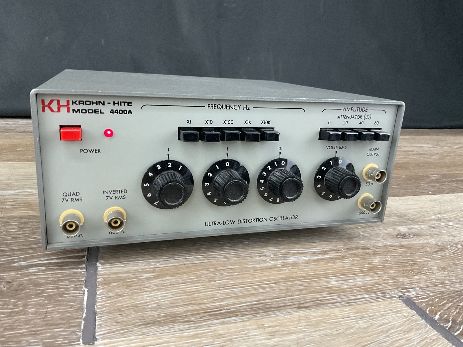 Krohn-Hite 4400A Low Distortion Oscilator Precision Audio Tester FREE SHIPPING