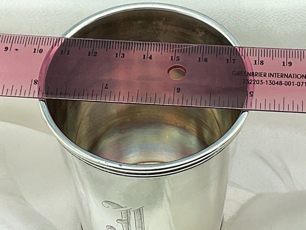 Vintage International Silver Solid Sterling Silver Mint Julep Cup w/MONO