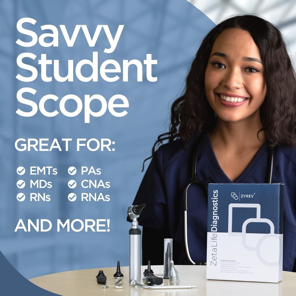 Versatile Medical Diagnostic Tool Set - Leather Case