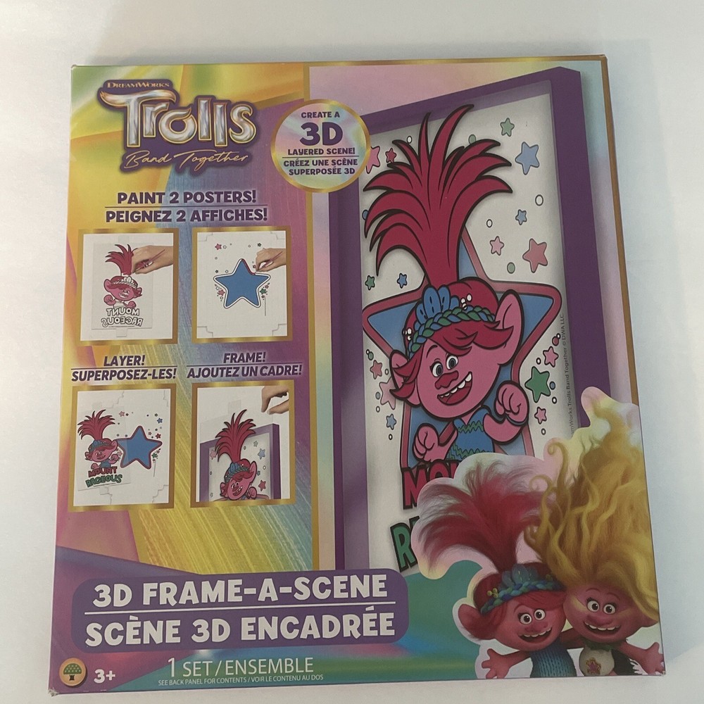 Trolls Band Together Paint Posters Kit New