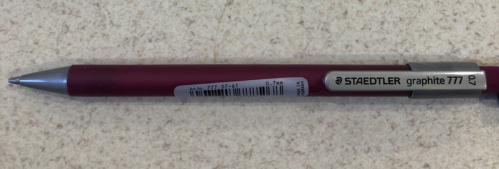 Staedler Graphite 777 Pencil Maroon Barrel
