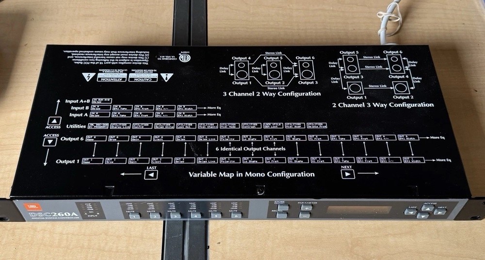 JBL DSC260A DSP - Digitaler System Controller - 19 Zoll