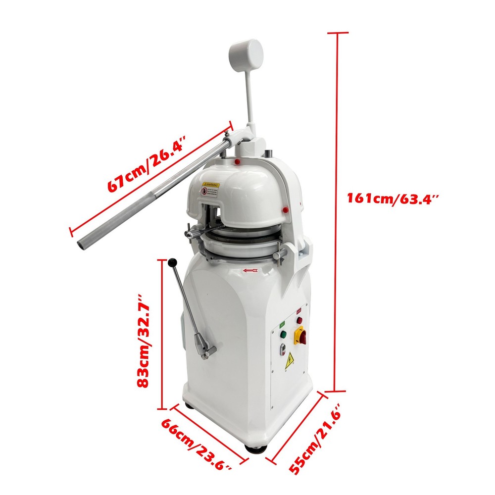 Dough Divider Rounder 16Pcs Round Dough Ball Maker Dough Cutting Shaping Machine