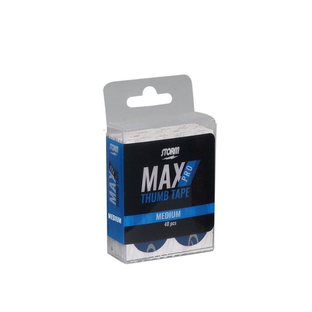2 PACK Storm Max Pro Medium BLUE Pre-Cut Bowling Thumb Tape Pack