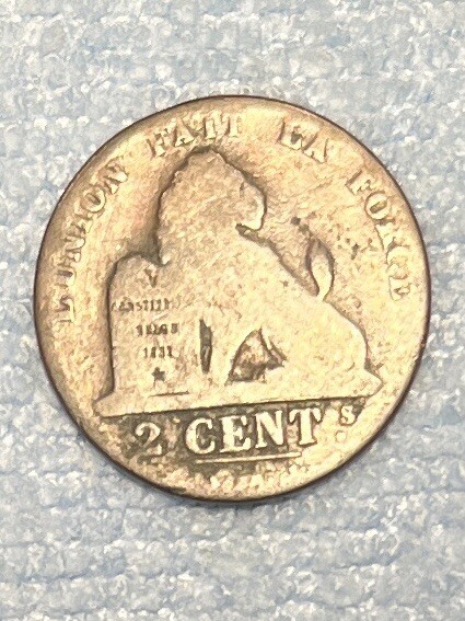 Belgium - 2 centimes 1847