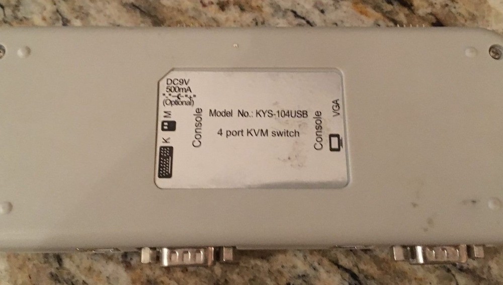 4 Port KVM Switch --- Model KYS-104USB