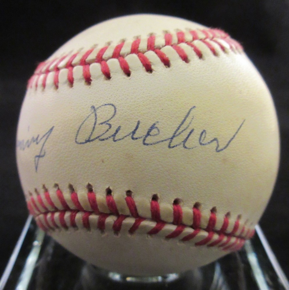 Jimmy Bucher Signed NL Baseball - Beckett BAS