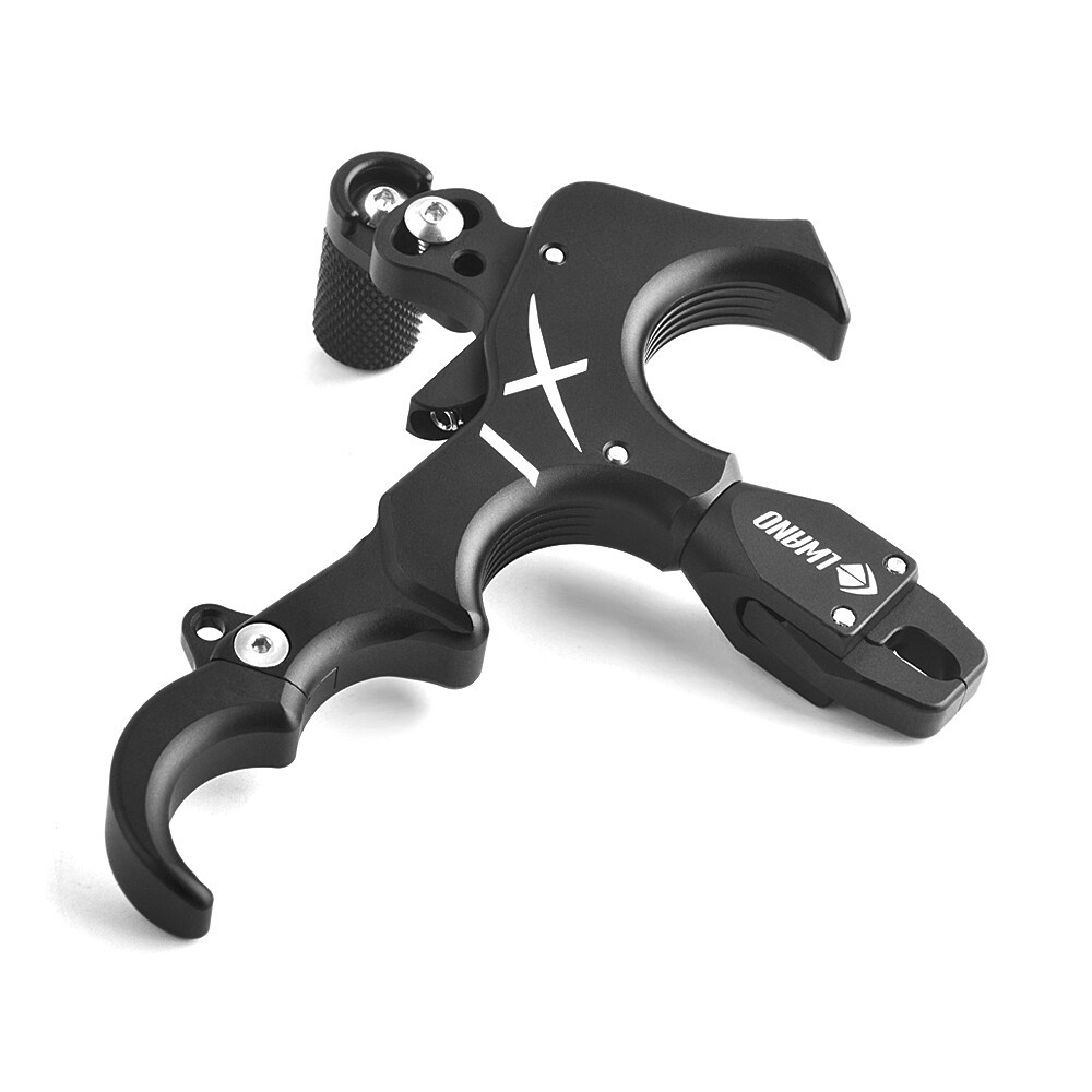 Archery Release Aids 3 4 Finger Thumb Trigger Caliper Grip Compound Bow Hunting