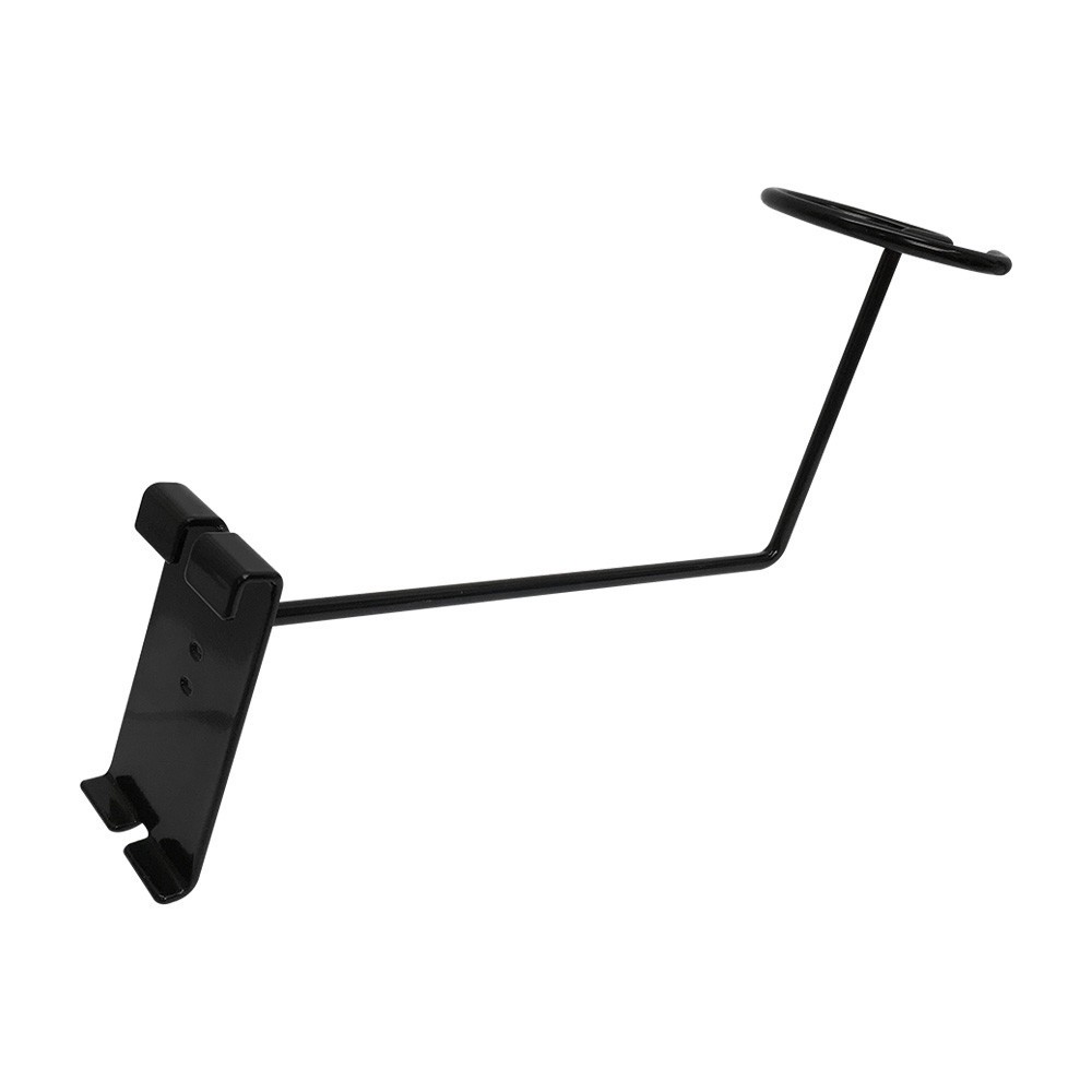1 Pc Gloss Black Gridwall Hat Display Hook Single Cap Holder for Wire Grid Panel