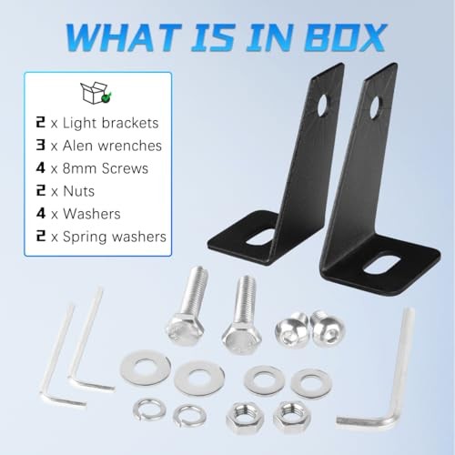 Light Bar Mounting Bracket, Aluminium Universal Adjustable Lightbar Side
