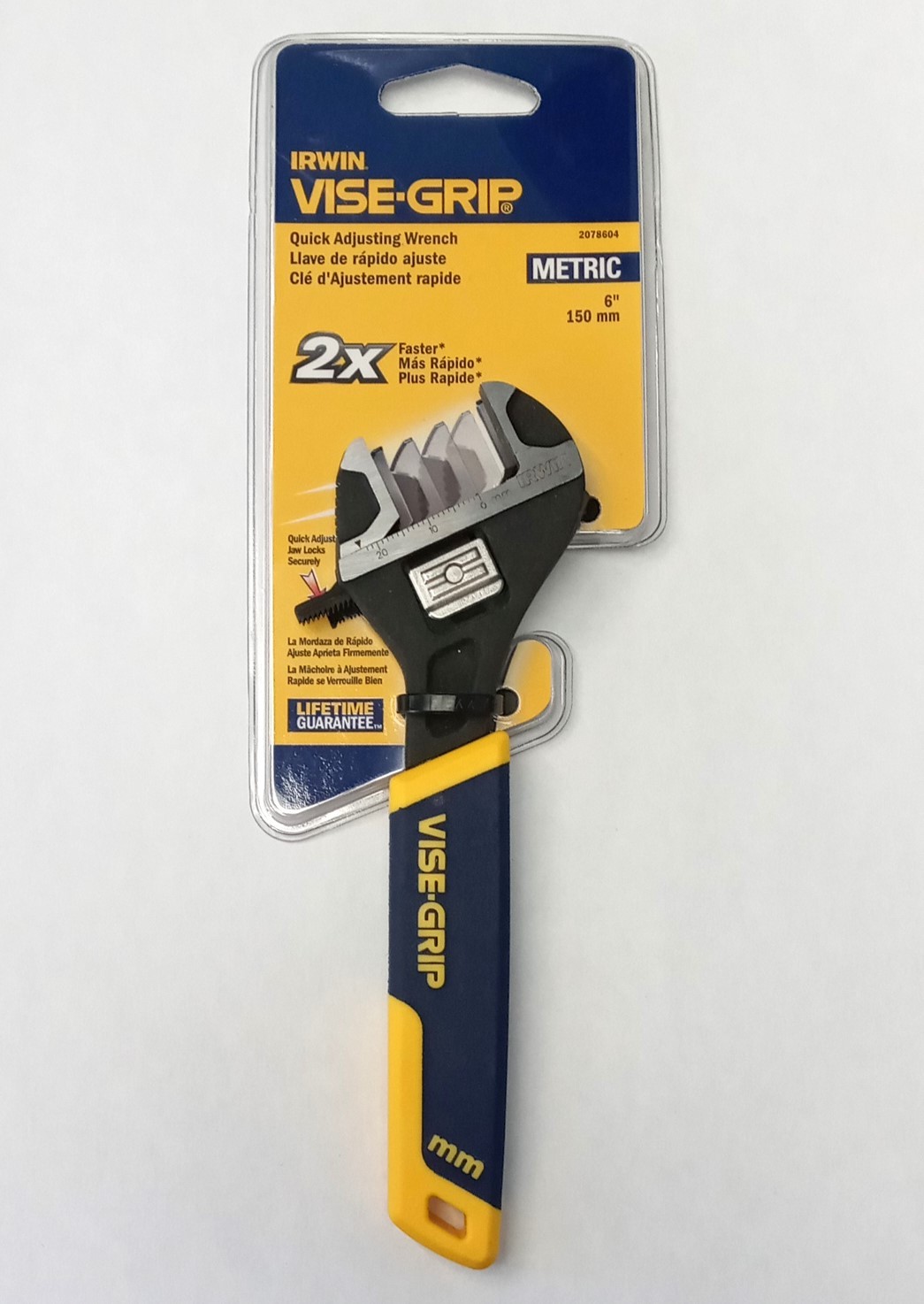 Irwin Vise-Grip 6" Metric Quick Adjustable Wrench 2078604