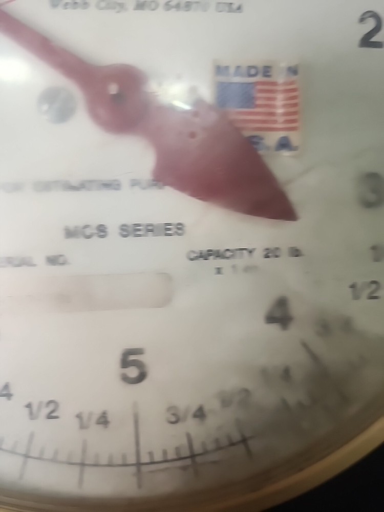 Cardinal Detecto MCS-Series 20lb x 1oz Dial Hanging Scale