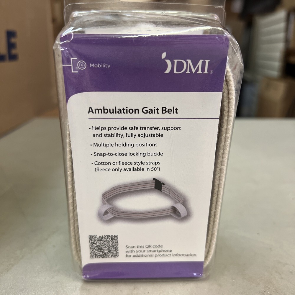 DMI Mobility Ambulation Gait Belt, 65" New In Box
