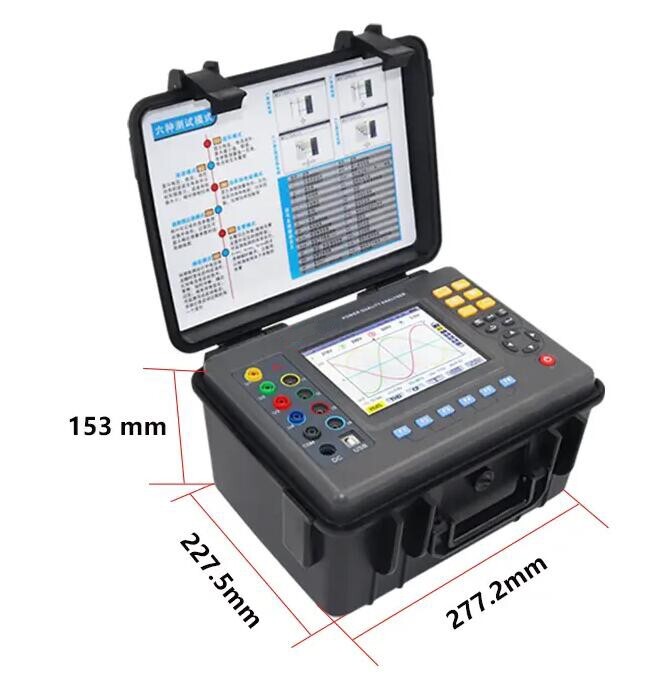 Three-phase Power Quality Analyzer Meter With 4pcs 8mm×15mm Current Clamp