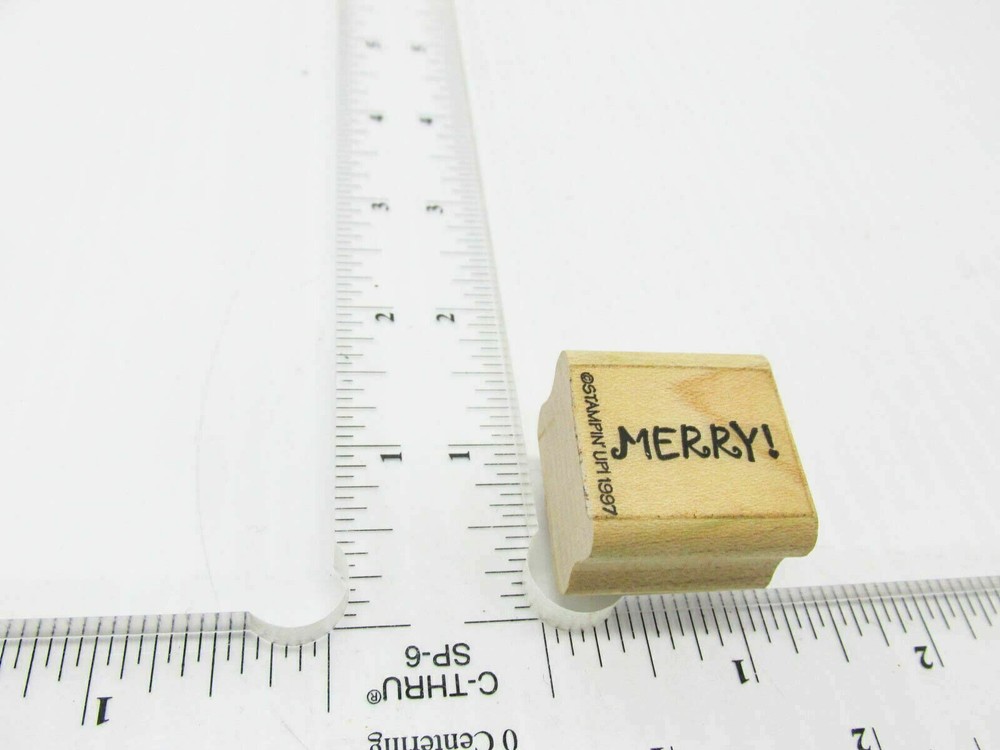 Merry Keep Spirits Up Rubber Stamp - Stamp Set D284
