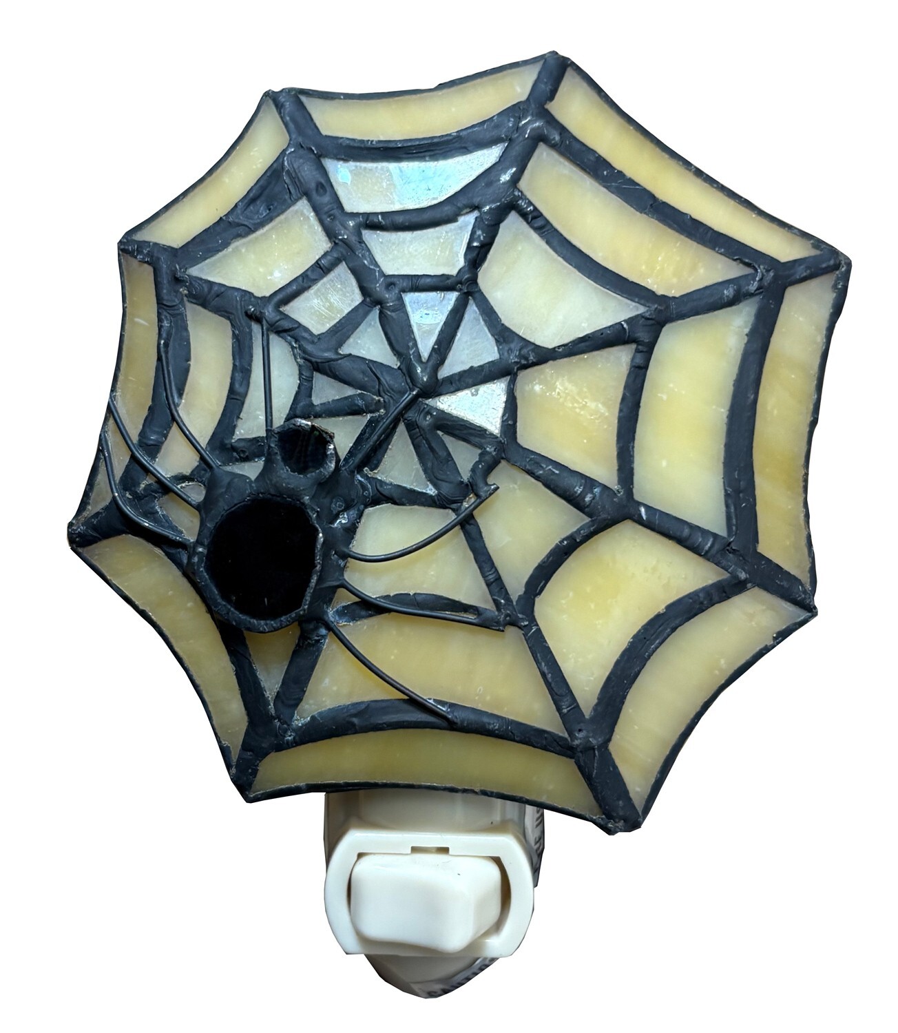 Spider Web Stained Glass Night Light
