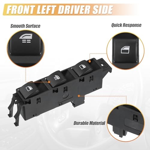 Replacement Driver Power Window Switch for 01-05 BMW 325i 330i 325Ci M3