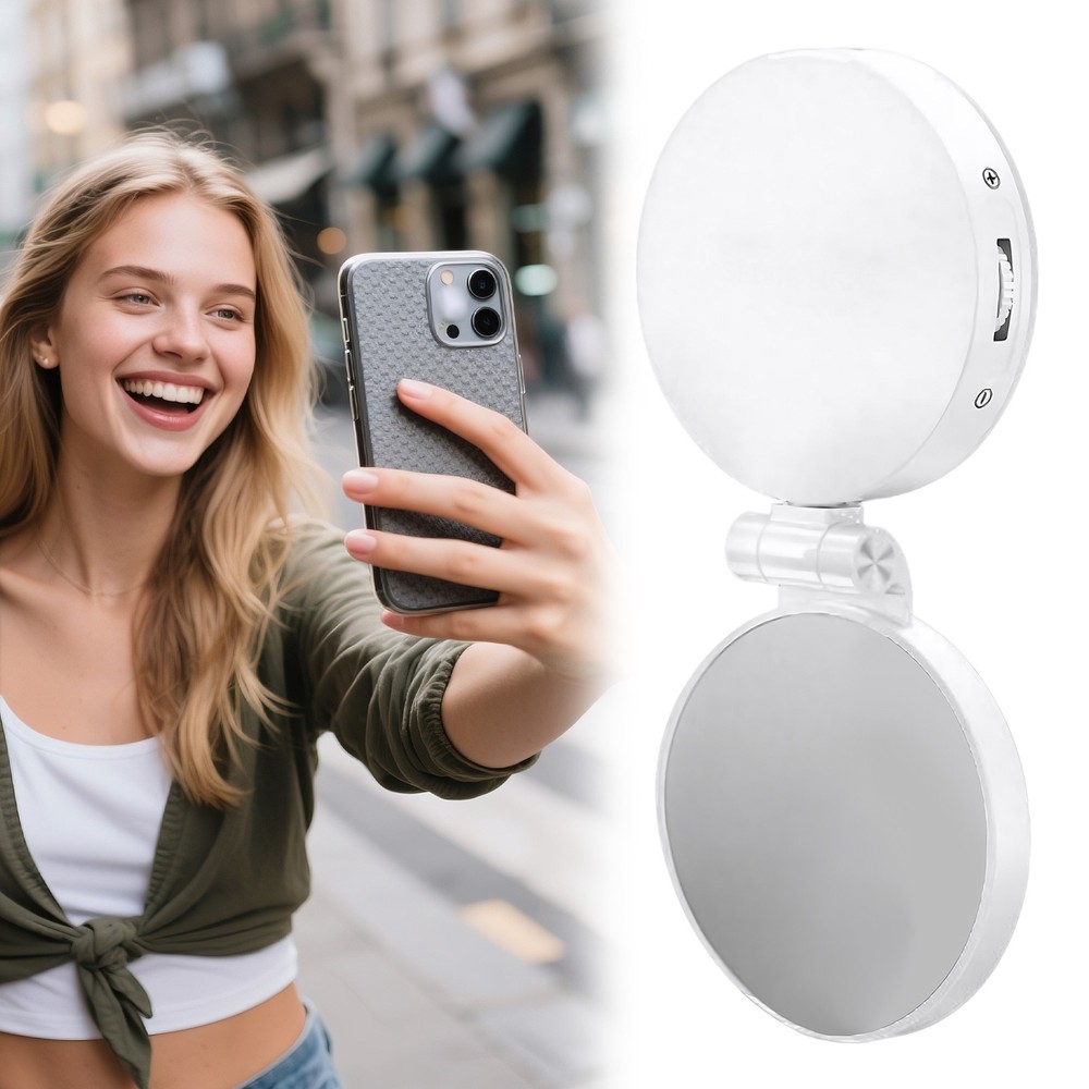 Magnetic Fill Phone Light for Video Recording 3 Modes Adjustable Lighting