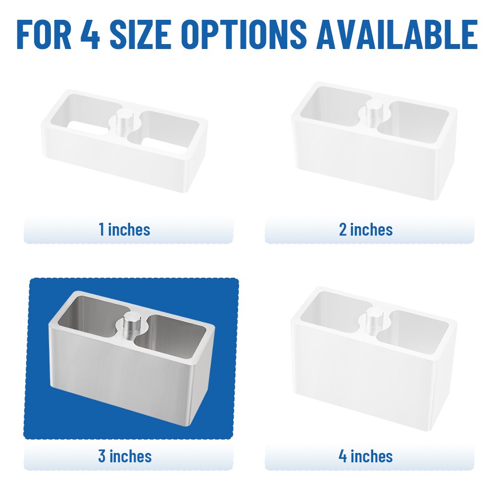 Pair Universal Aluminum Leaf Spring Lowering Block 3" Inch Kit Universal