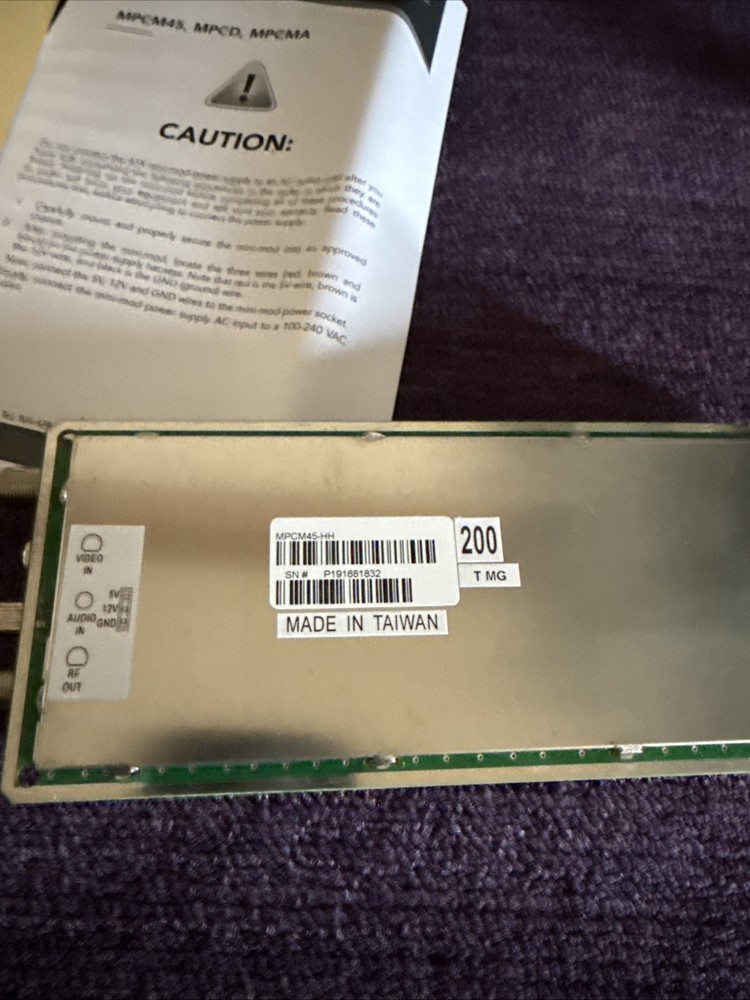 Pico Macom MPCM45-HH Universal Chassis Single Mini-Modulator Channel HH NEW