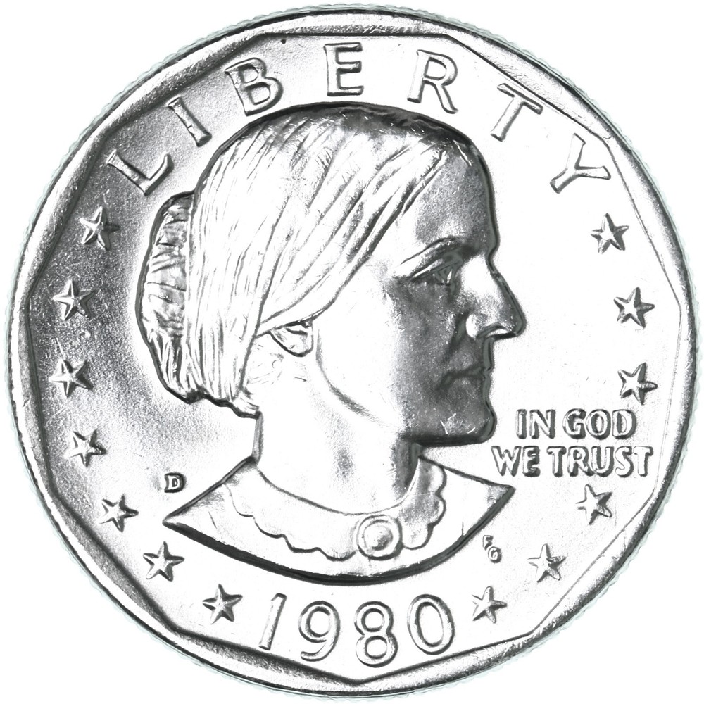 1980 D Susan B Anthony Dollar Uncirculated US Mint