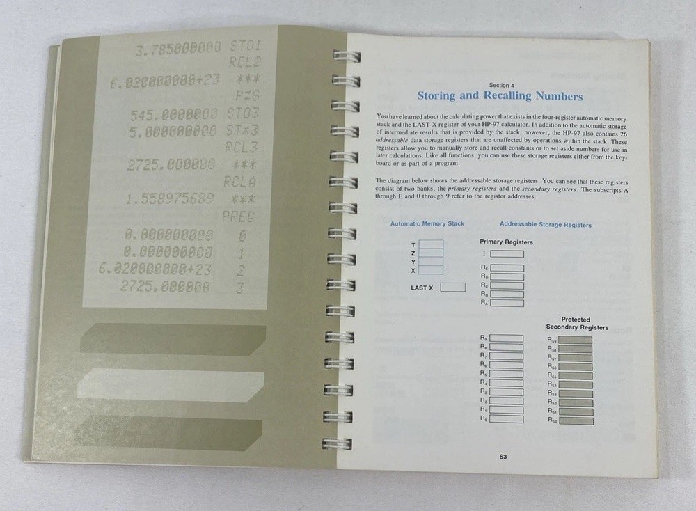 HP -97 Owner's Handbook and Programming Guide 1978 Print (USA)
