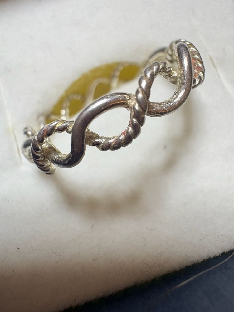 Hiho Silver Sterling Silver Intertwined Snaffle Bit Ring