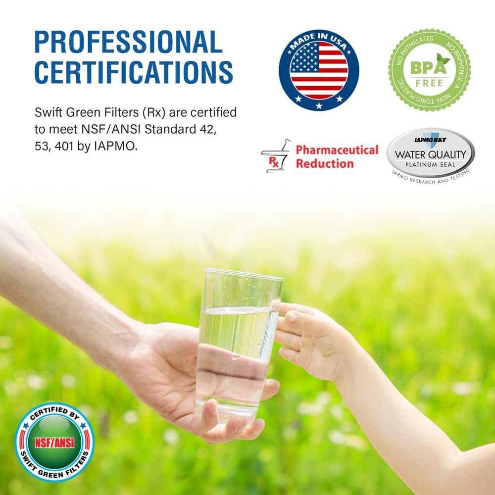 SGF-W84 Rx Replacement EFF-6016A, EFF-6008A Refrigerator Filter(2 Pack)