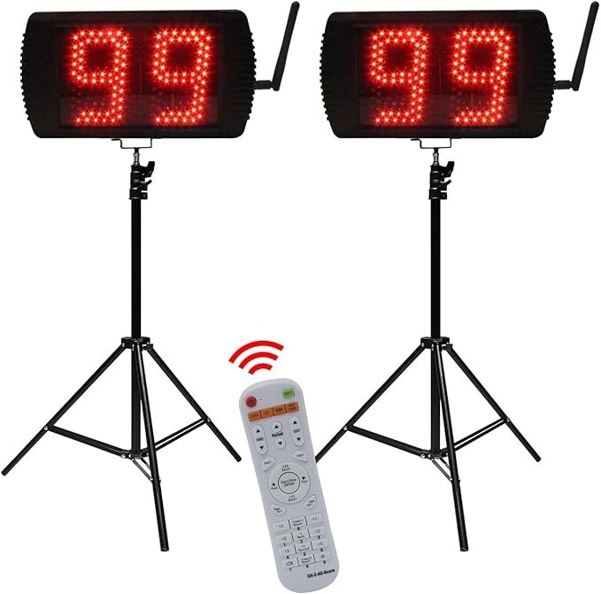 YZ 5 INCH LED Custom Time 12/14/20/24/34 Seconds Shot Clock Countdown Timer