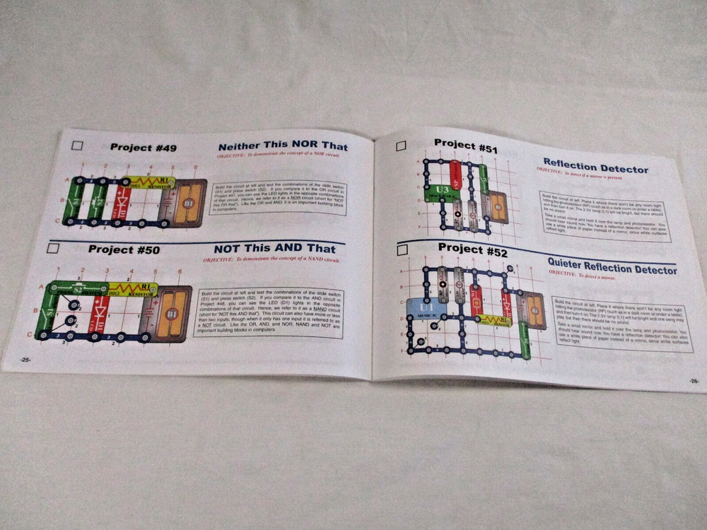 2 Electronic Snap Circuits Experiments Instruction Manuals *BOOKs ONLY* Elenco
