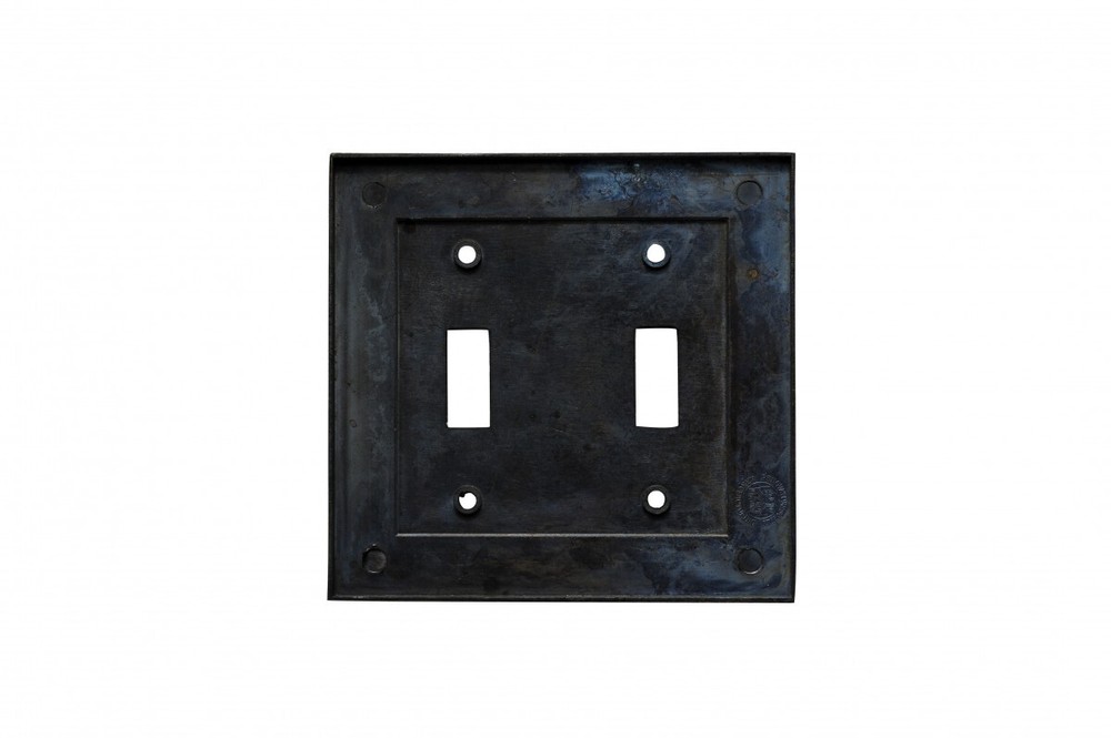 4 Victorian Switch Plate Double Toggle Antique Solid Brass | Renovator's Supply
