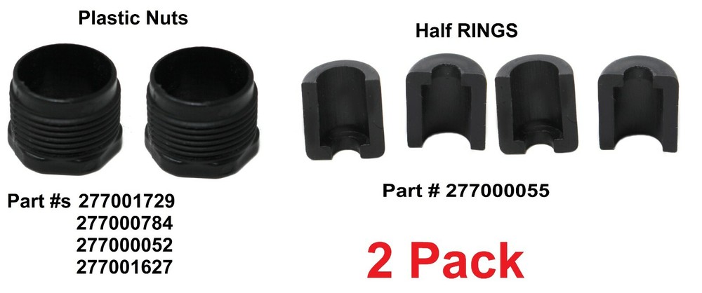 SeaDoo Steering Reverse Cable Lock Plastic Nut Kit 2 Pack # 277001729 277000055