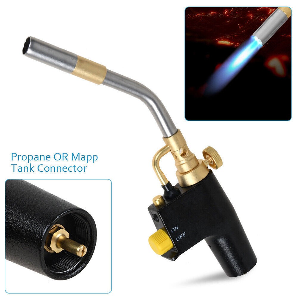 Propane Torch Head Trigger Start Mapp/Map Gas Welding Torch Push Button Igniter
