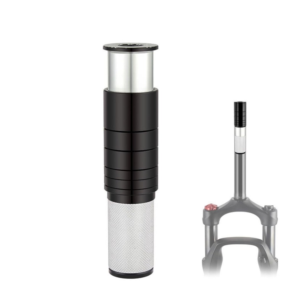 Bicycle Stem Riser, Bicycle Stem Height Adapter Bicycle Fork Stem silver