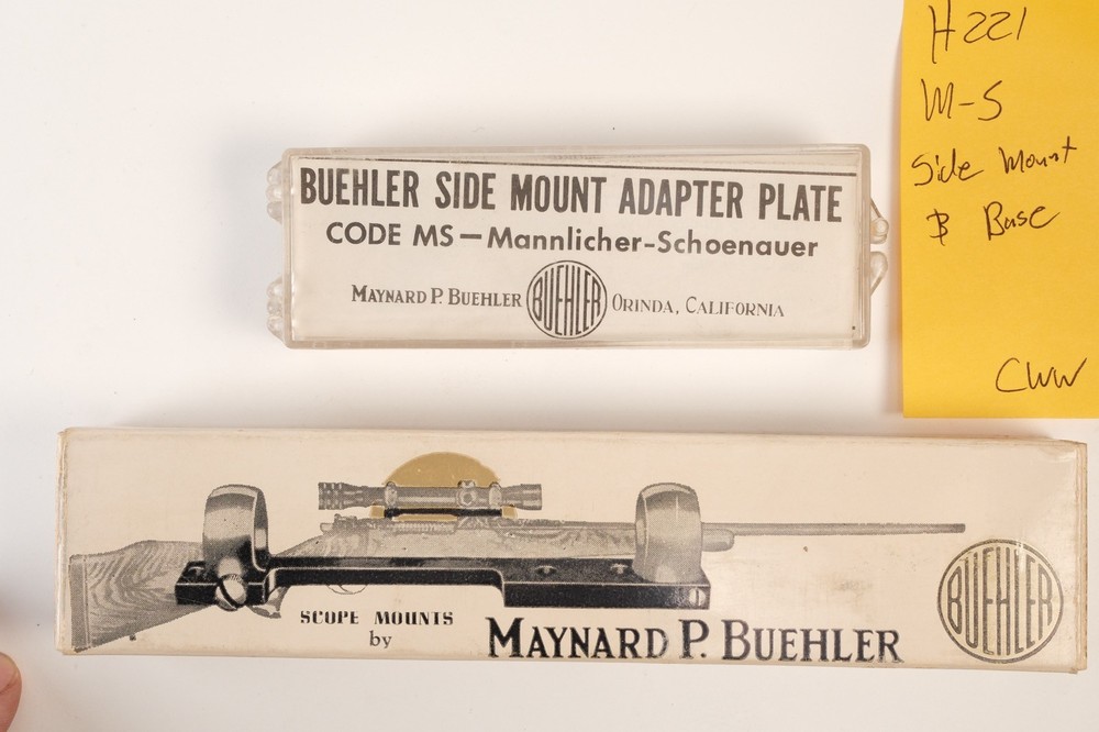 H221 Buehler Scope Mount Base Code M-S Mannlicher Schoenauer Side Mount & Base