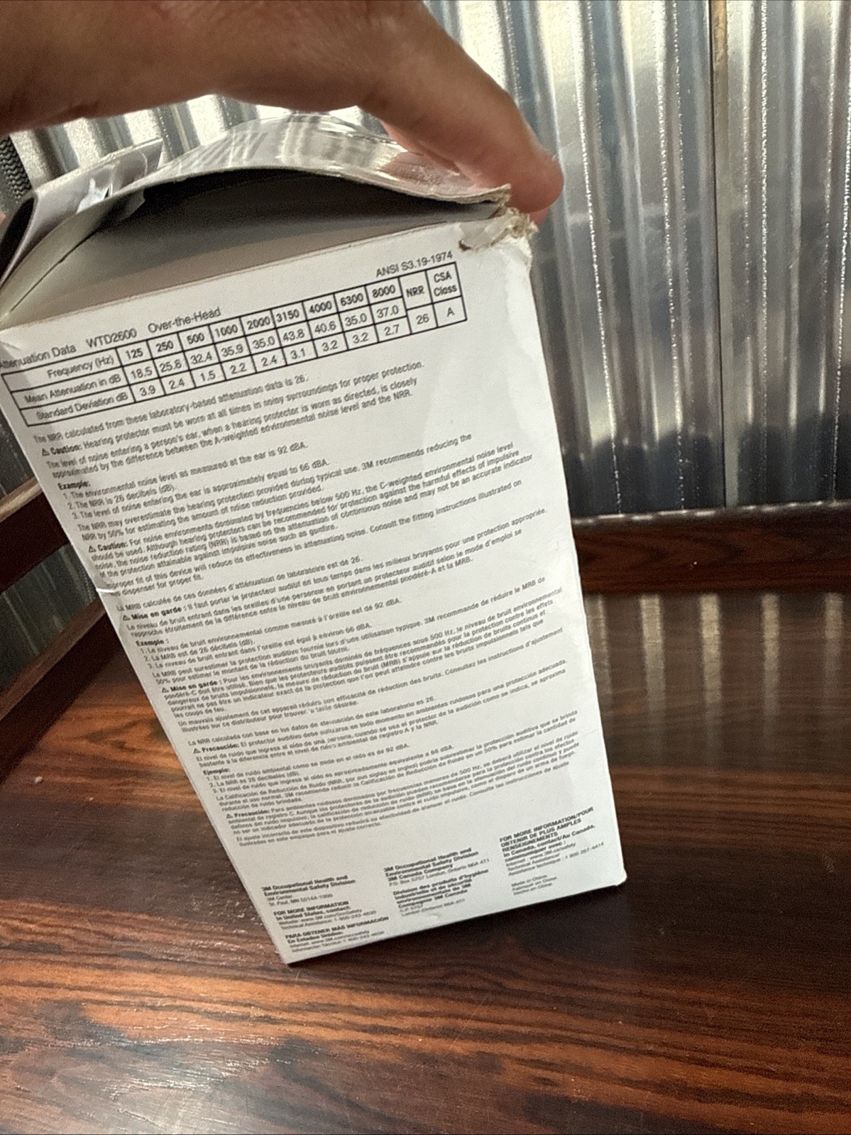 Peltor Digital WorkTunes 26 Headphones and Earmuffs WTD2600 NEW IN BOX! NIB