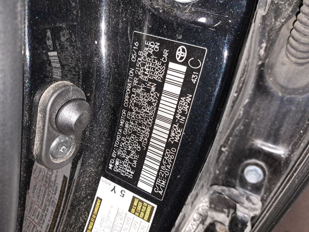 2016 Prius Jack Sku#4166955