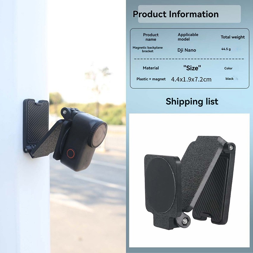 Quick-Release Base Magnetic Backplane Bracket Accessories for DJI NANO