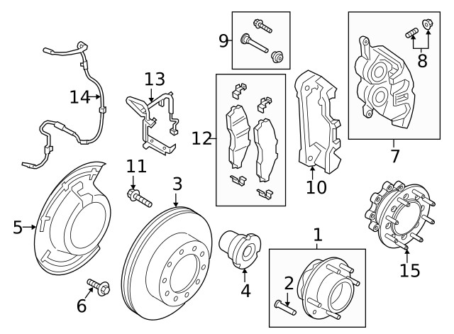 Genuine Ford ABS Sensor LC3Z-2C204-C