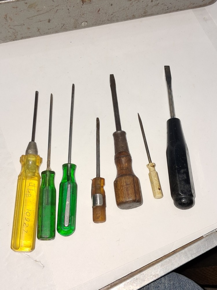 Small Metal Tool Box With Misc. Tools & Parts (s)