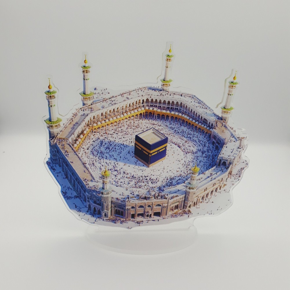 2D Tabletop Boho Acrylic Stand Kaaba Mecca Model