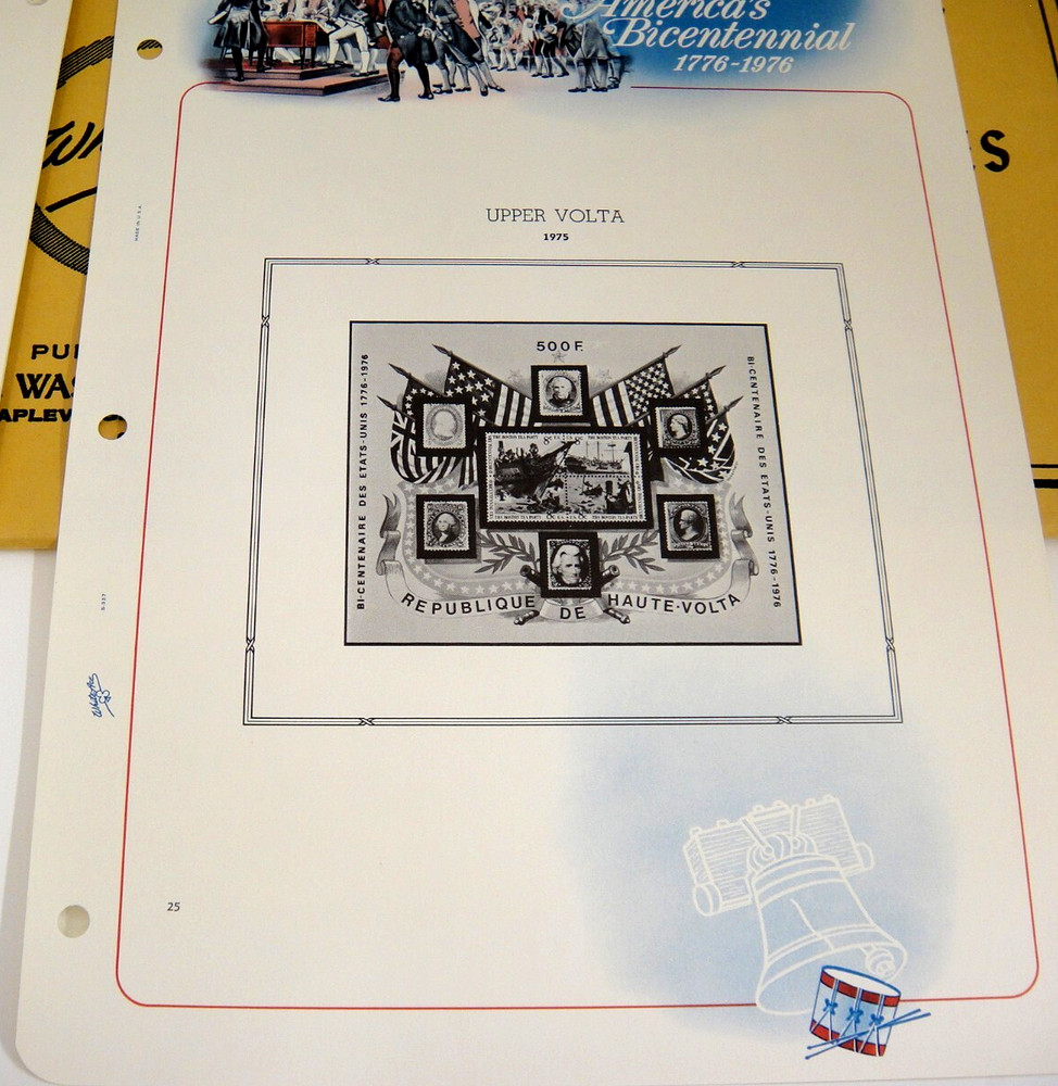 White Ace American Revolution Foreign Bicentennial Stamp Album Part One NOS