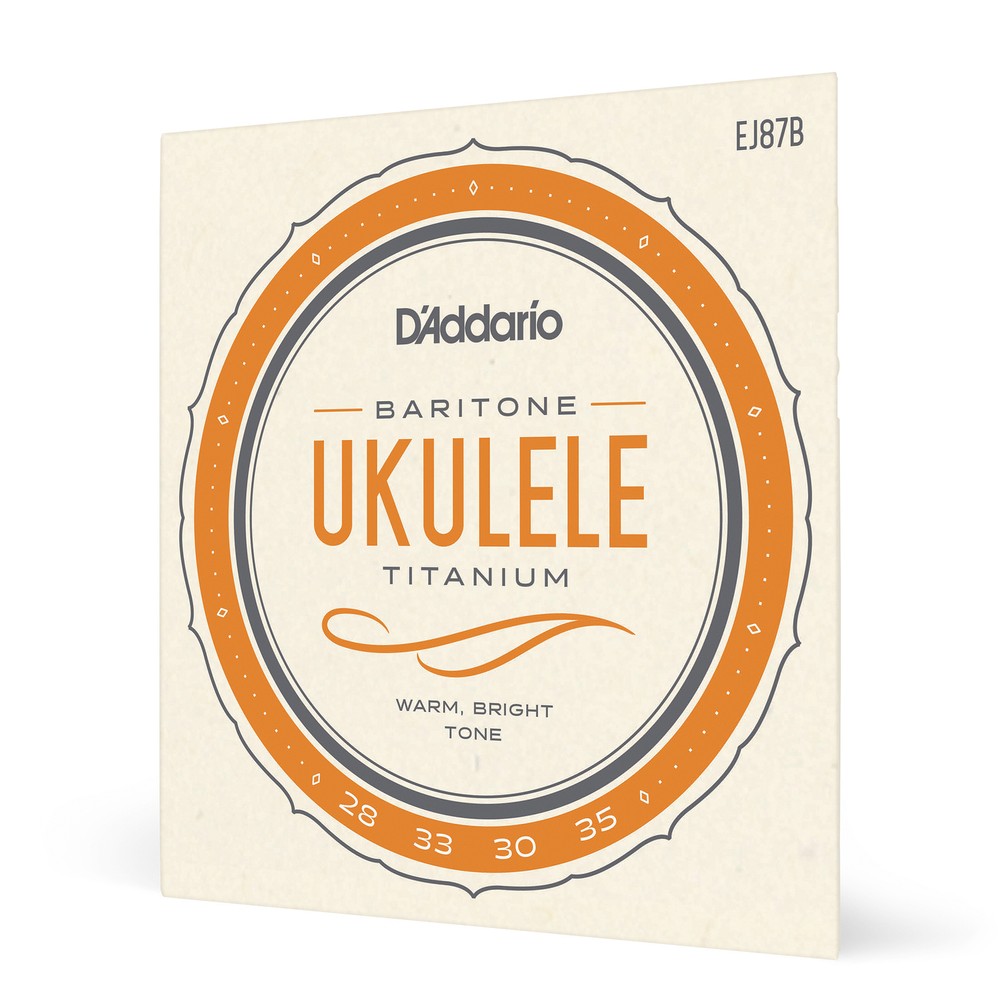 D'Addario EJ87B T2 Titanium/Silver Baritone Ukulele Strings (28-35)
