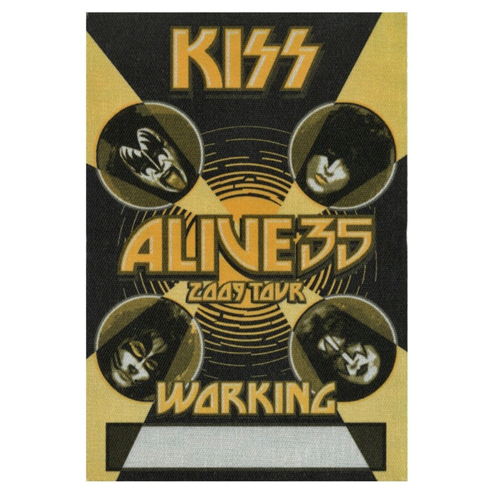 Kiss Alive 35 2009 Working Backstage Pass