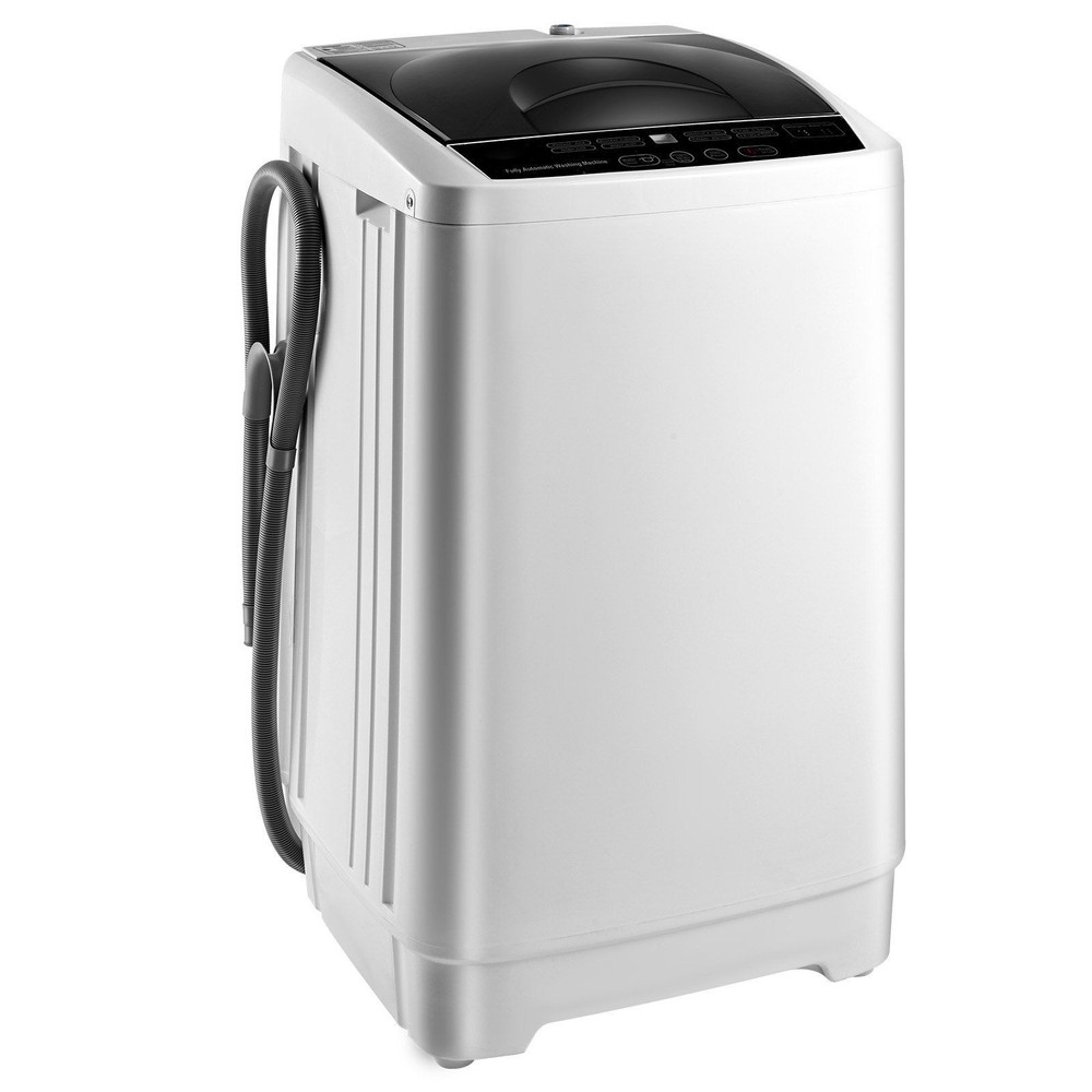 Portable Washer 1.3cu.ft, 8 Program Settings, 6 Water Levels, LED Interface