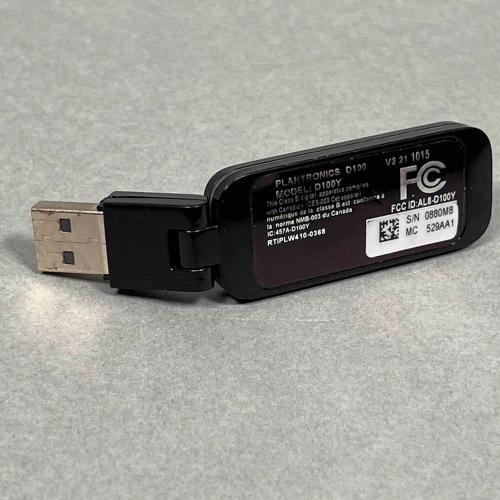 Plantronics USB Adapter D100Y D100-M DECT USB Adapter Replace D100 USA Shipping
